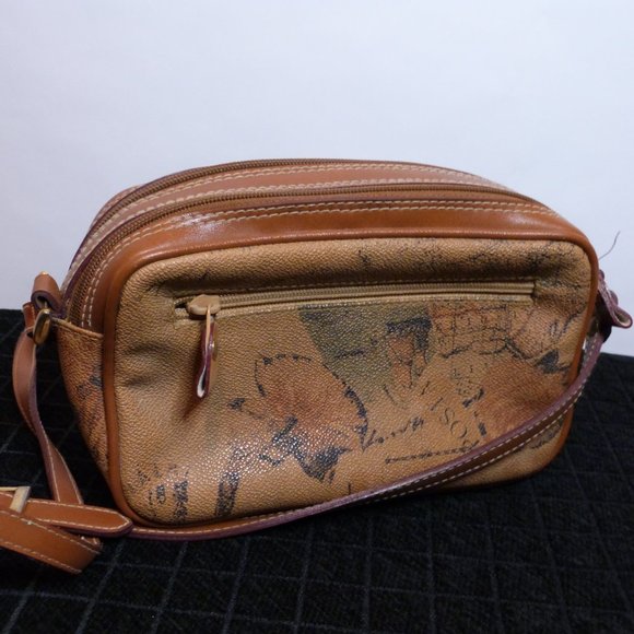 Vintage Braciano Original Leather Trimmed Over the Shoulder Bag - Picture 3 of 3